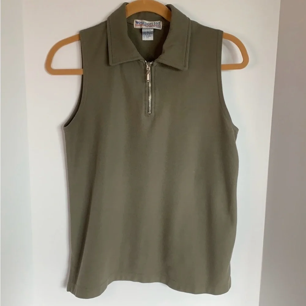 Westport Ltd by Dress Barn 2pc green Short set Women’s size S/M - Picture 4 of 14